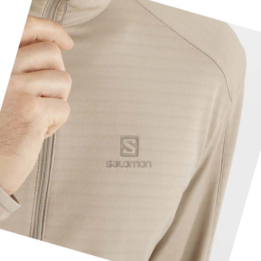 Sudadera Con Capucha Salomon ESSENTIAL LIGHTWARM Hombre Beige | MX 3203AHK